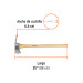 Hacha Pulaski 3-1/2 lb, mango de hickory 35", TRUPER