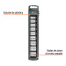 Juego de 9 dados cuadro 3/8" std, TRUPER