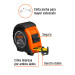 Flexómetro Gripper contra impactos 10 m cinta 32 mm, TRUPER