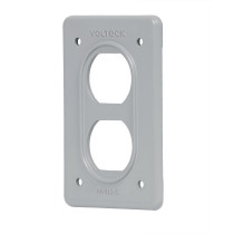 Placa tipo FS, doble, de sobreponer, VOLTECK