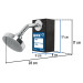 Exhibidor con Regadera R-402, FOSET