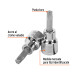 Dado punta torx T-40, cuadro 3/8", TRUPER