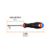 Desarmador de cruz 3/16" x 3" mango Comfort Grip, TRUPER