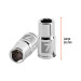 Dado de 7 mm, 6 puntas, cuadro 1/4", TRUPER
