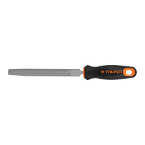 Lima media caña bastarda 6" con mango Comfort Grip, TRUPER