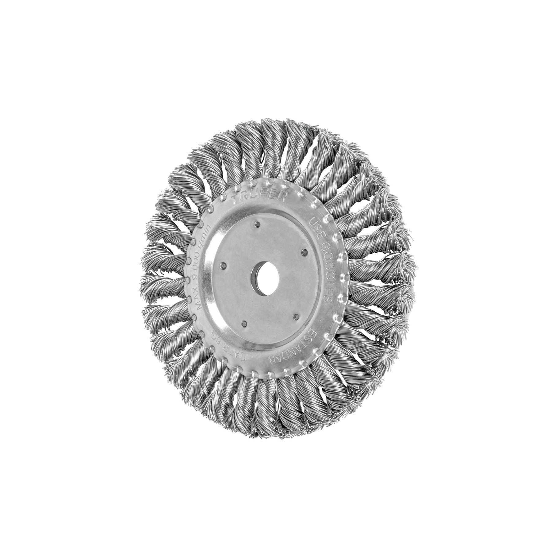 Carda trenzado grueso 6" x 5/8" para esmeril, TRUPER
