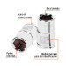 Dado de 9/16", 6 puntas, cuadro 1/2", TRUPER