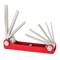 Juego de 8 llaves hexagonales std, tipo navaja, TRUPER