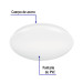 Luminario LED plafón decorativo 22W 6500K, liso, BASIC
