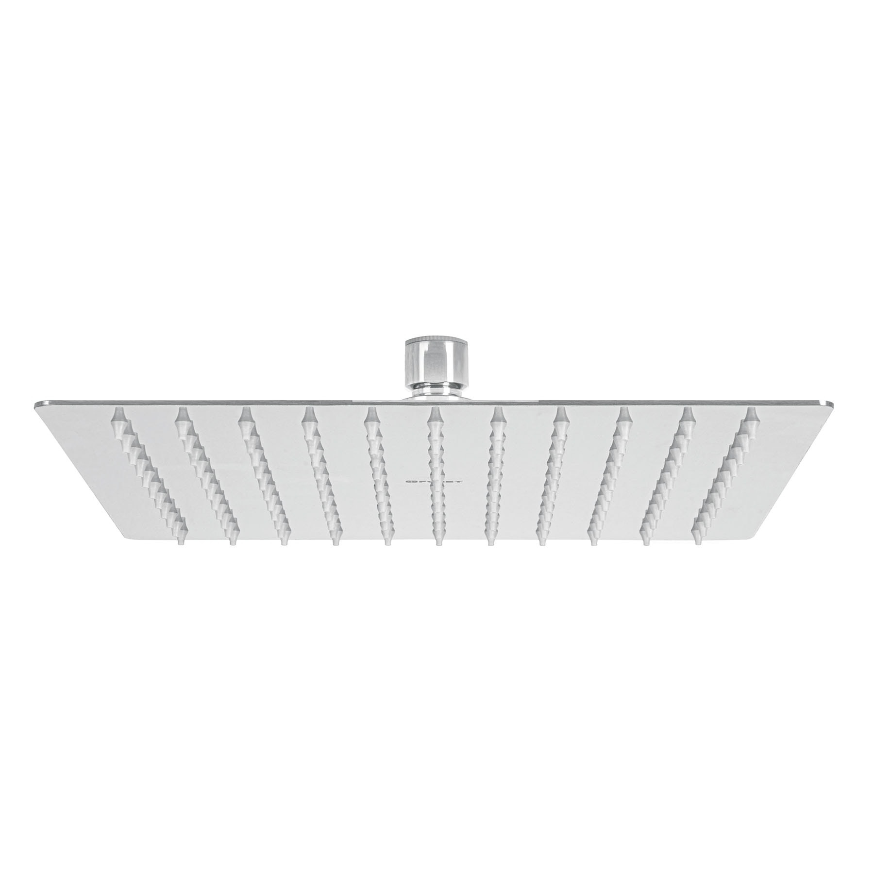Regadera plato cuadrado 10" sin brazo, cromo, FOSET RIVIERA