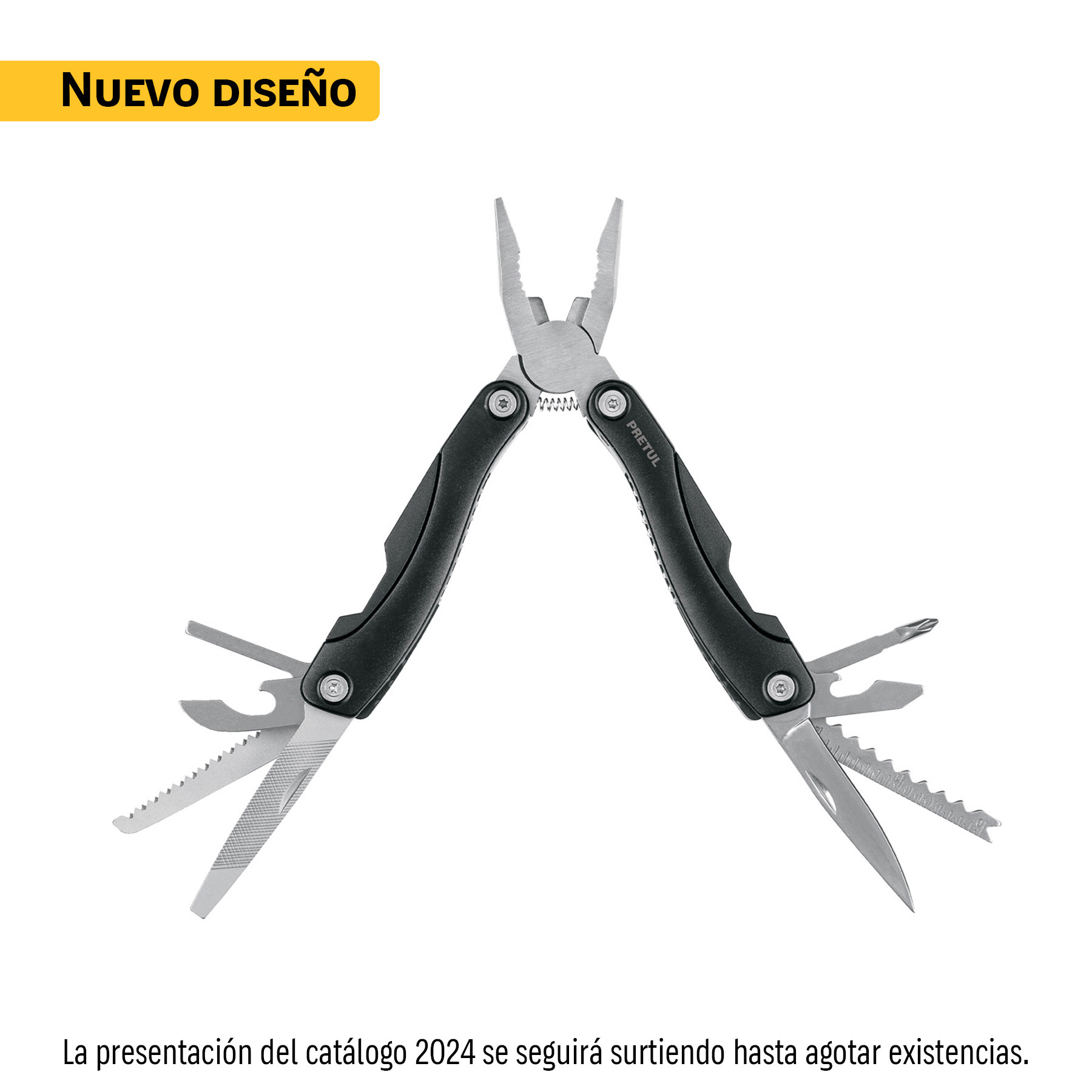 Multiherramienta con 12 funciones, PRETUL
