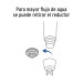 Regadera de teléfono con soporte, cromo, FOSET RIVIERA