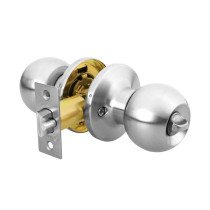 Cerradura tipo esfera, tubular, recámara, cromo, BASIC