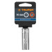 Dado largo de 14 mm, 6 puntas, cuadro 1/4", TRUPER