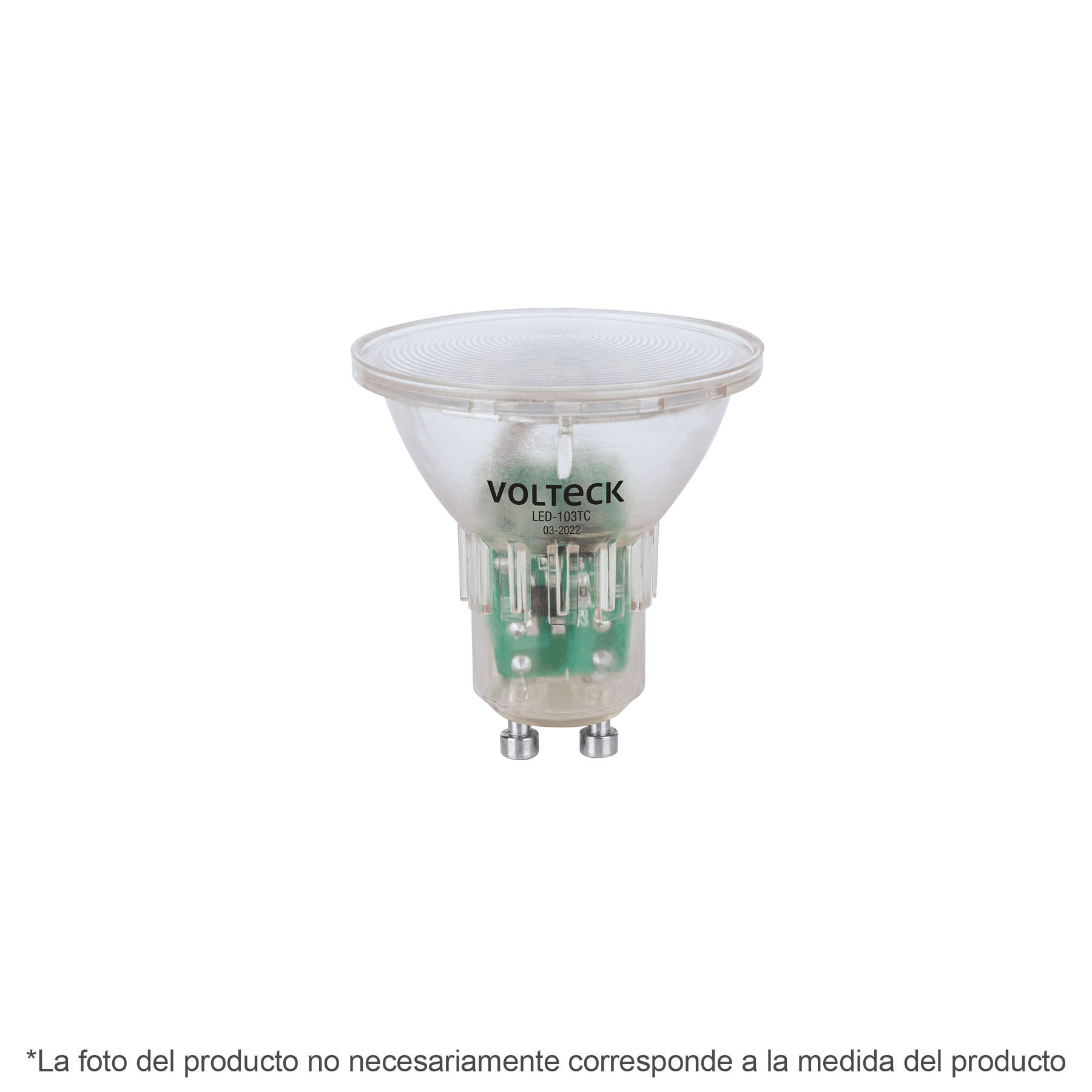 Lámpara trans. de LED 3 W MR16 base GU10 luz de día, blíster