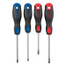 Juego de 4 desarmadores mango Comfort Grip, PRETUL