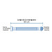 Manguera para boiler, acero inox. 1/2"H x 1/2"M, 80 cm
