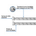 Manguera para boiler, acero inox. 3/4"H x 3/4"H, 80 cm