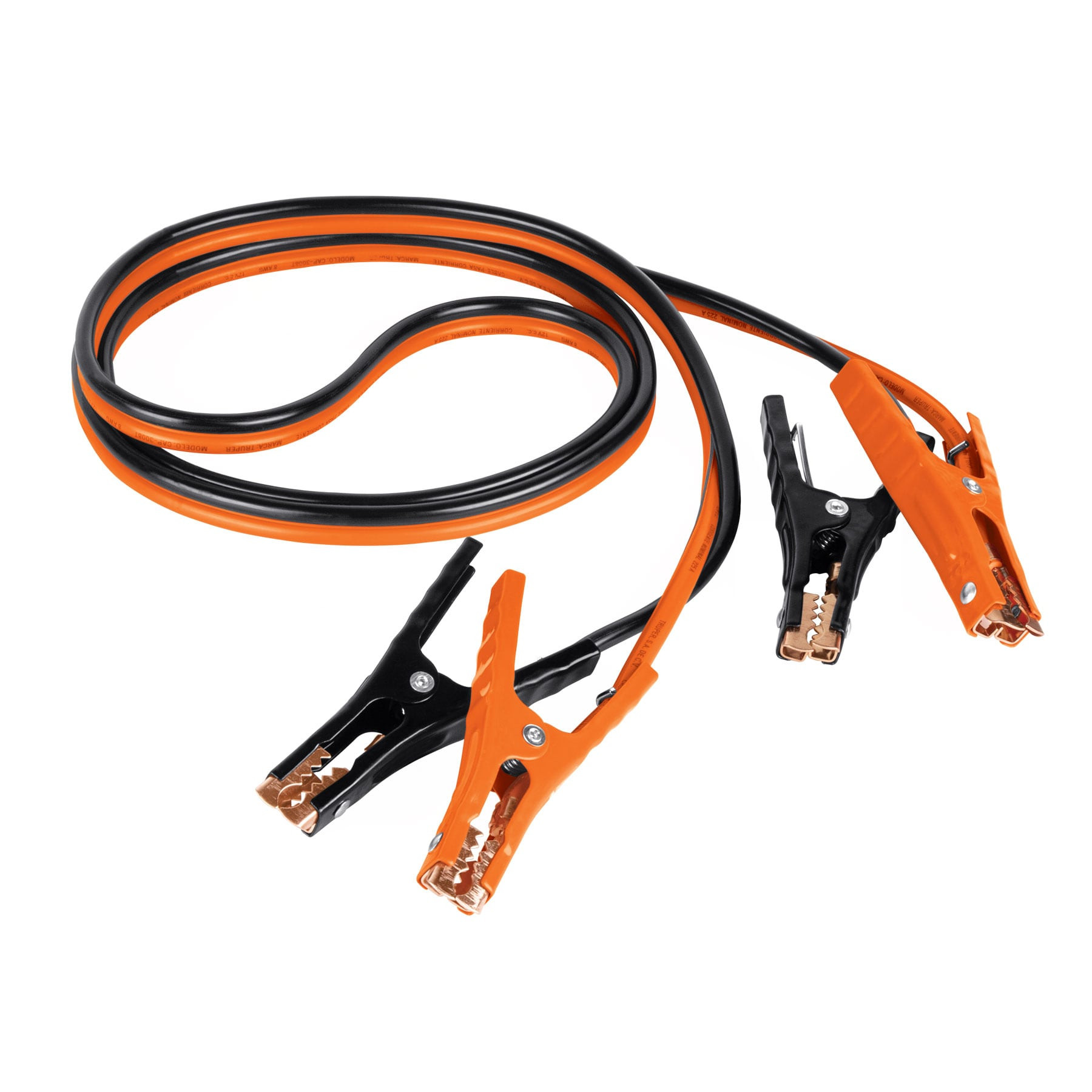 Cables pasa corriente 3 m, 225 A, 8 AWG, con funda, TRUPER