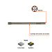 Cincel plano zanco hexagonal de 1-3/8" x 20", TRUPER