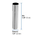 Extensión 15 cm latón cromado para contra de lavabo, 1-1/4"