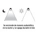 Foco LED 10W (75W) A19, sensor de luz, 6500K, VOLTECK