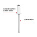 Bolsa c/50 remaches 3/16"x1/4" blancos de aluminio, ala 3/8"