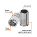 Dado de 7/16", 6 puntas, cuadro 1/4", TRUPER