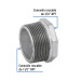 Reducción bushing acero galvanizado 1-1/2 x 3/4", FOSET