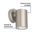Arbotante LED exterior 5 W 3000K, 1 spot, 6x9 cm, VOLTECK