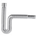 Céspol flexible de polietileno cromado, lavabo o fregadero