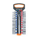 Juego de dados mm y std con matraca, cuadro 1/2", TRUPER