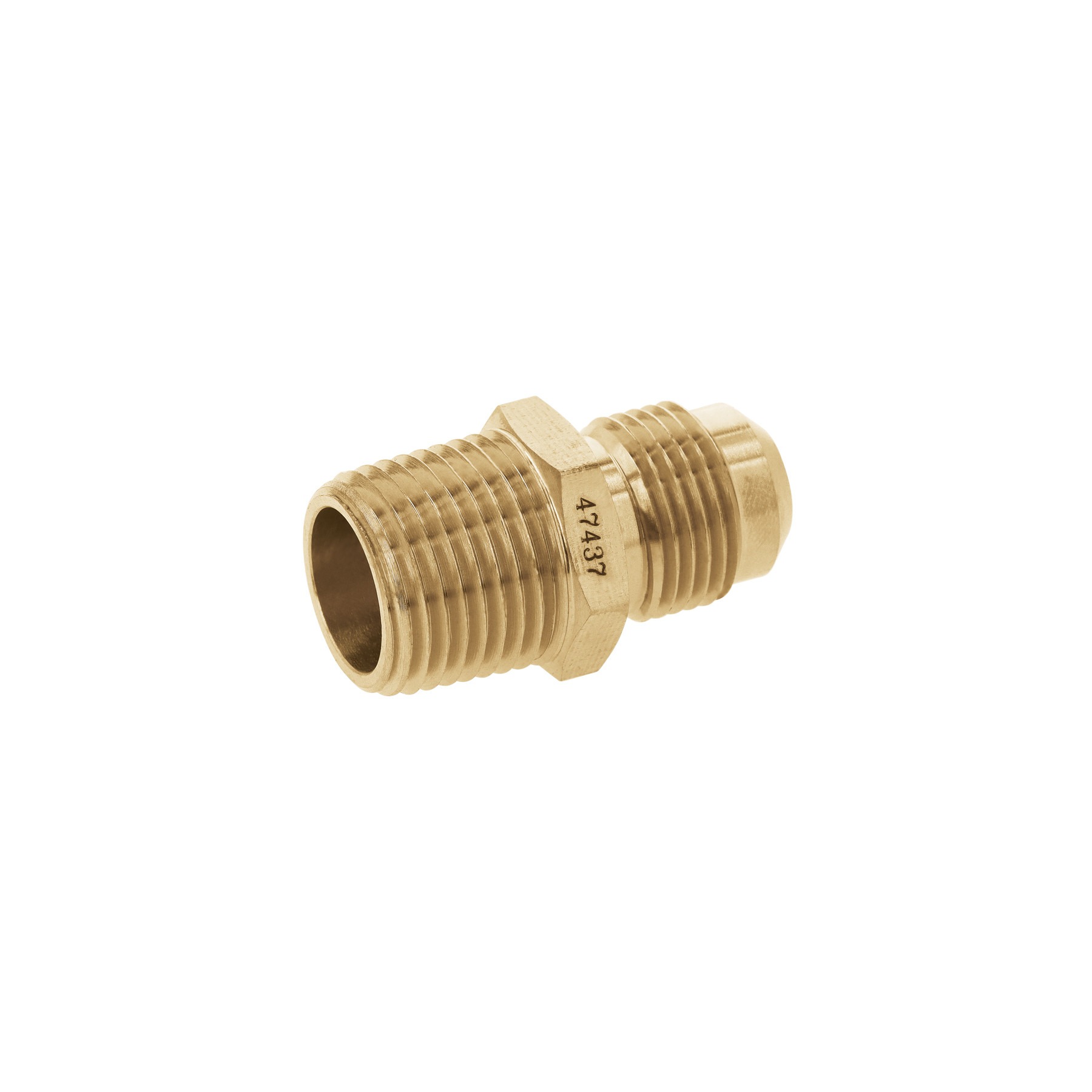 Niple terminal de latón de 1/2" X 1/2", FOSET