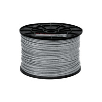 Metro de cable rígido 1/8" de acero 7x7 hilos, 300 m, FIERO