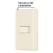 Placa armada 1 interruptor sencillo, marfil, VOLTECK