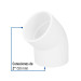 Codo 45° de PVC de 2", FOSET