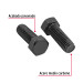Bolsa con 50 tornillos 7/16" x 1-1/4" acero grado 5, FIERO