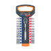 Juego de dados mm y std con matraca, cuadro 1/4", TRUPER