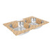 Tarja de empotrar 84x56cm doble tina, FOSET BASIC