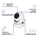 Cámara de seguridad WiFi robotizada para interior, 3MP