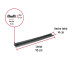 Guardapolvo con funda 95 cm, negro, HERMEX