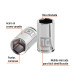 Dado de 10 mm, 6 puntas, cuadro 1/4", TRUPER