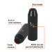 Dado largo impacto de 3/8", 6 puntas, cuadro 1/2", TRUPER