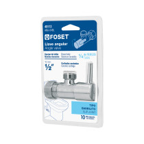 Llave angular 1/2",1/4 de vuelta, barrilito, maneral palanca
