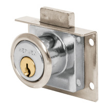 Cerradura para mueble, modelo 24, cromo, HERMEX