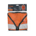 Chaleco brigadista con cintas reflejantes, color naranja