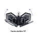 Lámpara LED 100W 6500K con 4 paneles abatibles, VOLTECK