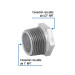 Reducción bushing acero galvanizado 1"x1/2", FOSET