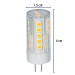 Lámpara de LED tipo cápsula 3 W base G4 luz cálida, blíster