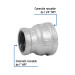 Reducción campana acero galvanizado 1-1/4" x 1", FOSET